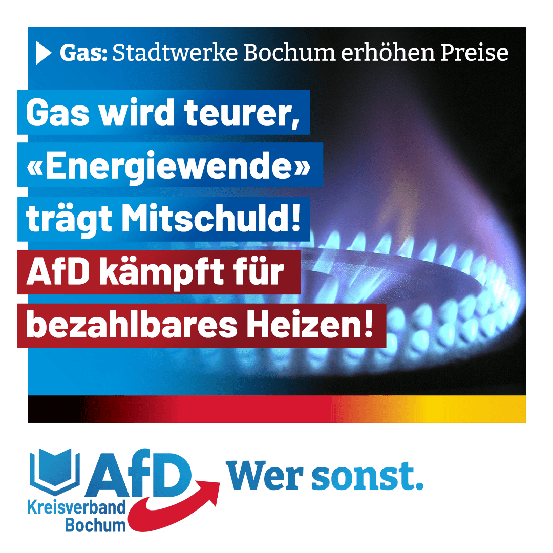 Read more about the article Stadtwerke Bochum: Gaspreiserhöhung