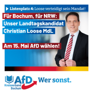 Mehr über den Artikel erfahren Unser Kandidat für Bochum, für NRW: Christian Loose