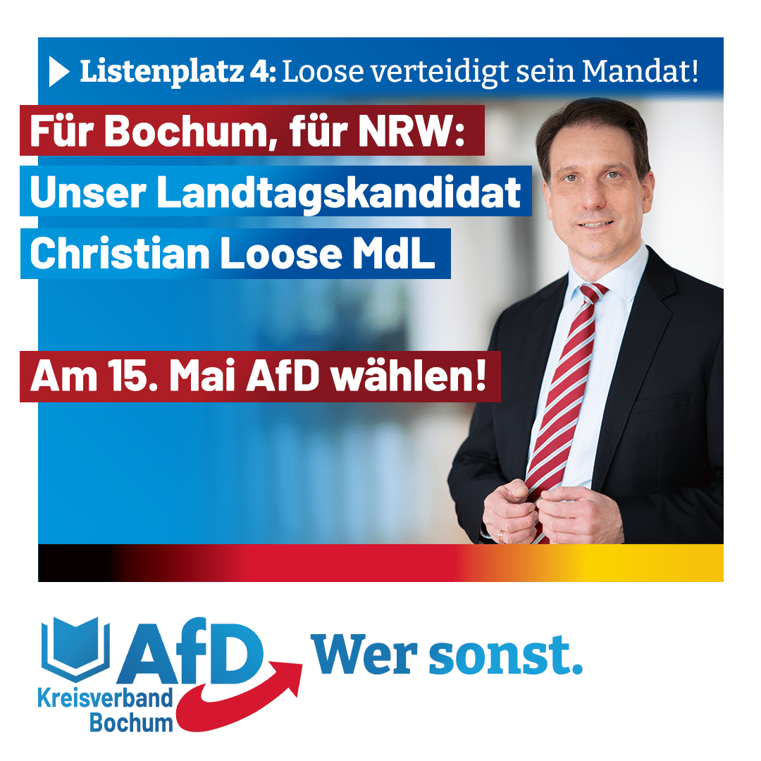Read more about the article Unser Kandidat für Bochum, für NRW: Christian Loose