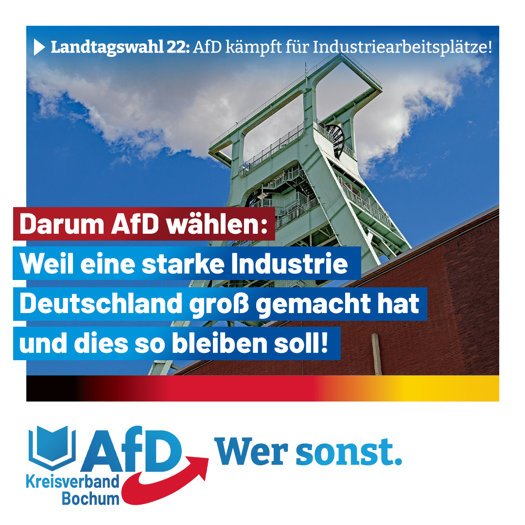 Read more about the article Darum AfD: Für eine starke Industrie