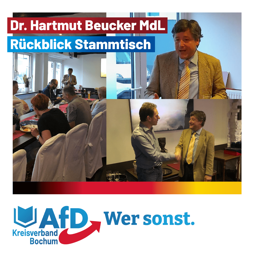 Read more about the article Rückblick Stammtisch mit Dr. Hartmut Beucker MdL