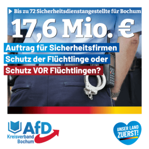 Read more about the article Flüchtlinge: 17,6 Mio. Euro für Sicherheitsdienste