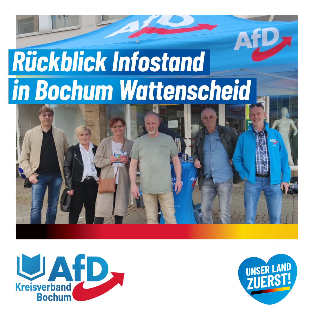 Read more about the article AfD-Infostand in Bochum Wattenscheid