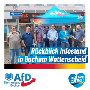 Mehr über den Artikel erfahren Rückblick Infostand in Wattenscheid