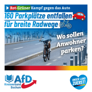 Mehr über den Artikel erfahren Autofeindlich: 150 Parkplätze für Radwege gestrichen