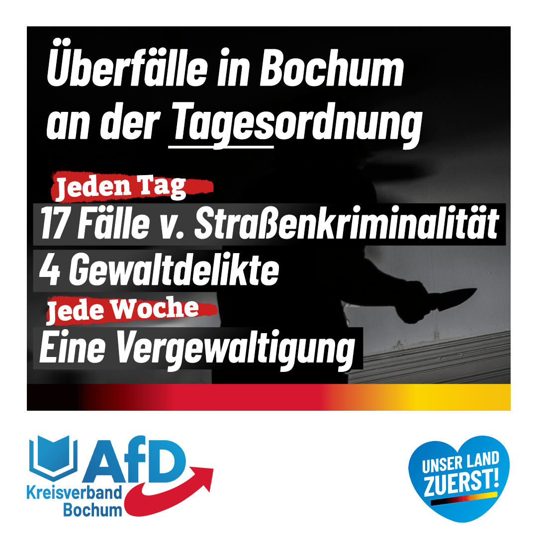 Du betrachtest gerade Überfälle in Bochum an der Tagesordnung!