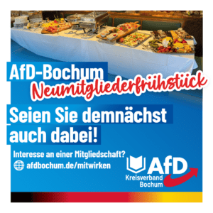 Mehr über den Artikel erfahren AfD-Neumitgliederfrühstück – jetzt mitmachen!