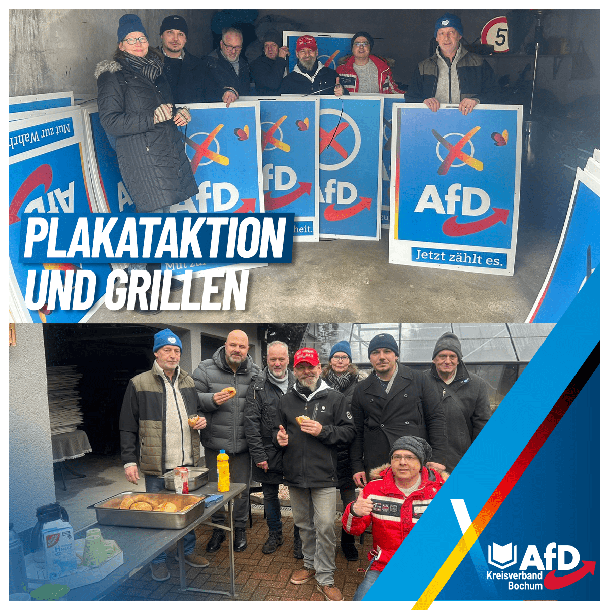 Du betrachtest gerade Plakataktion und Grillen