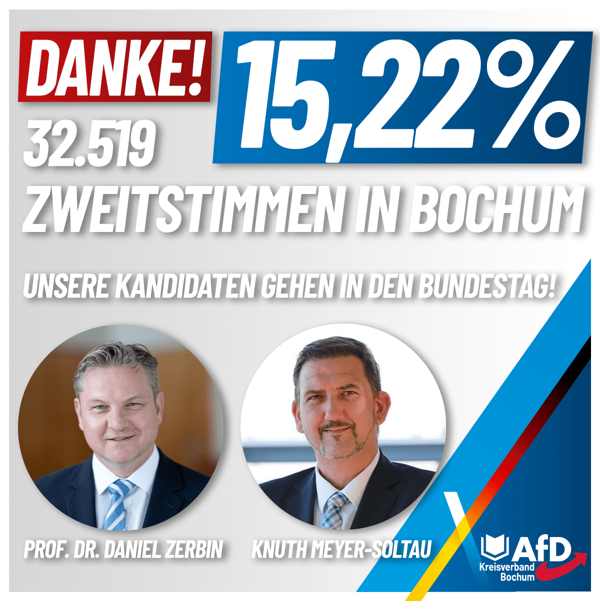 Du betrachtest gerade Danke Bochum! AfD dankt Wählern und Unterstützern