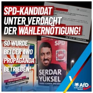 Mehr über den Artikel erfahren SPD-Kandidat unter Verdacht der Wählernötigung