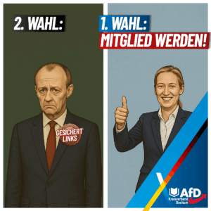 Mehr über den Artikel erfahren 1. Wahl AfD – jetzt Mitglied werden!