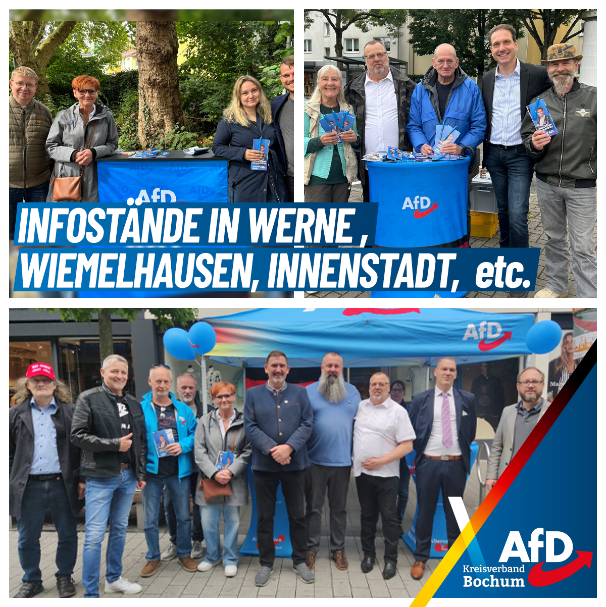 Mehr über den Artikel erfahren Infostände in Innenstadt, Werne, Wiemelhausen etc.