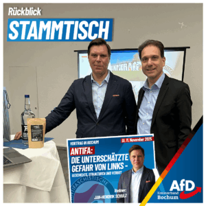 Mehr über den Artikel erfahren Stammtisch mit Jan-Hendrik Schulz zum Thema Antifa