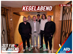 Mehr über den Artikel erfahren AfD-Jugend-Kegelabend mit Besuch aus Coesfeld