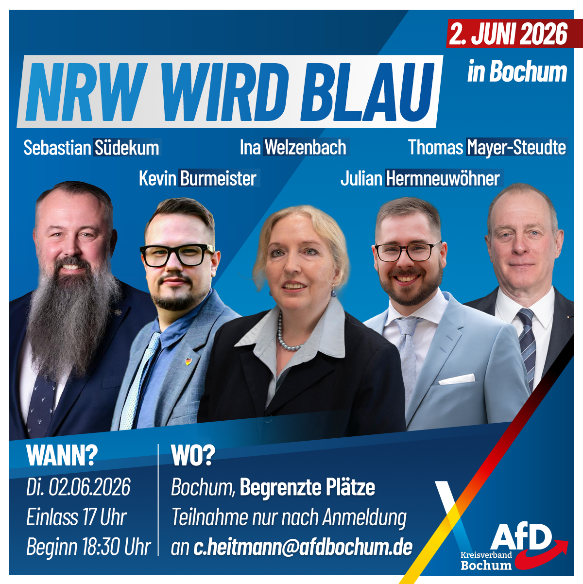 Du betrachtest gerade NRW wird blau am 2. Juni 2026